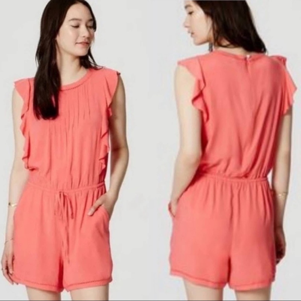 2 for $20 ☀️ LOFT hot pink romper